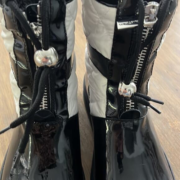 Aquatalia By Marvin K. Kali Patent Leather Boot Black Women Size 9 - Picture 10 of 10